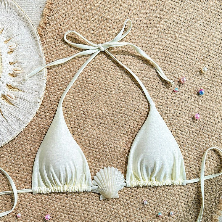 Women Triangle Bikini with shell detail Mune Fashion