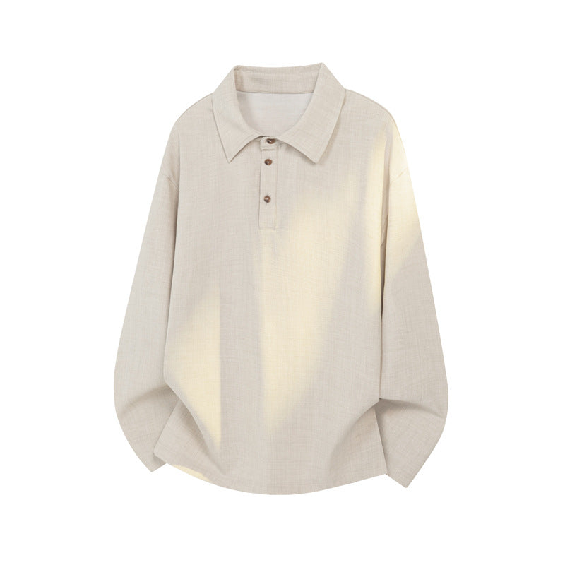 Men's Casual Polo Sweater with Stand-Up Collar Mune Fashion