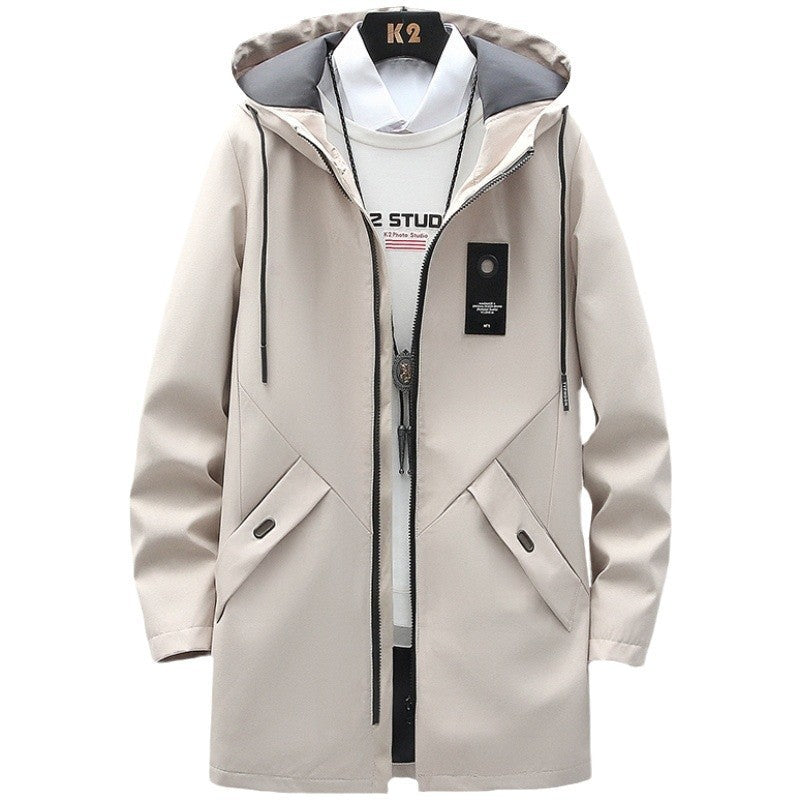 Men's padded parka with teddy lining, hood and concealed two-way zipper Mune Fashion