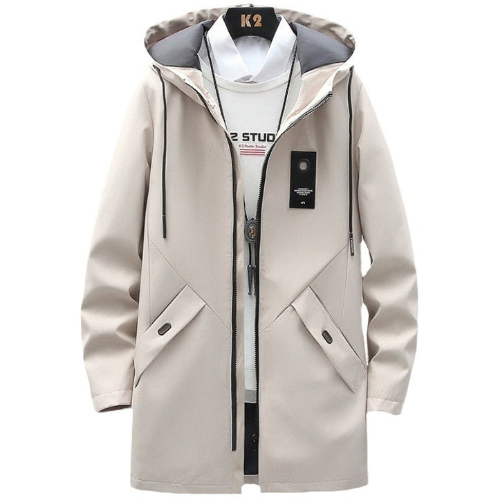 Men's padded parka with teddy lining, hood and concealed two-way zipper Mune Fashion