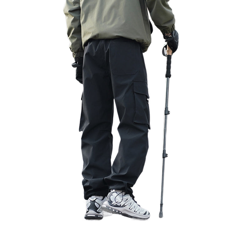 Men's Technical Outdoor Cargo Pants with Water-Repellent Stretch and Reinforced Knees Mune Fashion