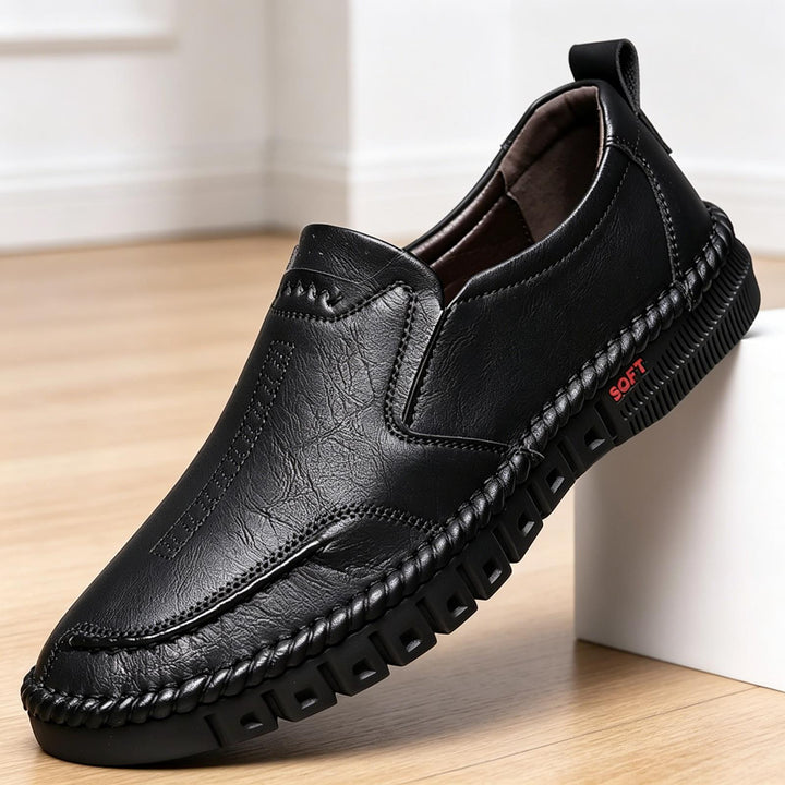 Men's Comfortable Leather Slippers Mune Fashion