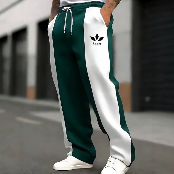 Men's sporty joggers with side stripes Mune Fashion