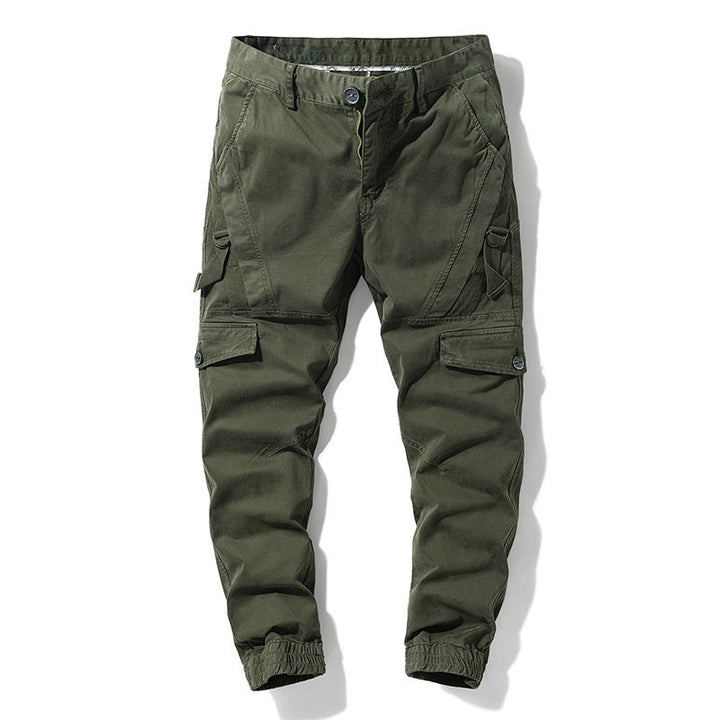Men's Cargo Joggers with Elastic Ankle and Multifunctional Pockets Mune Fashion