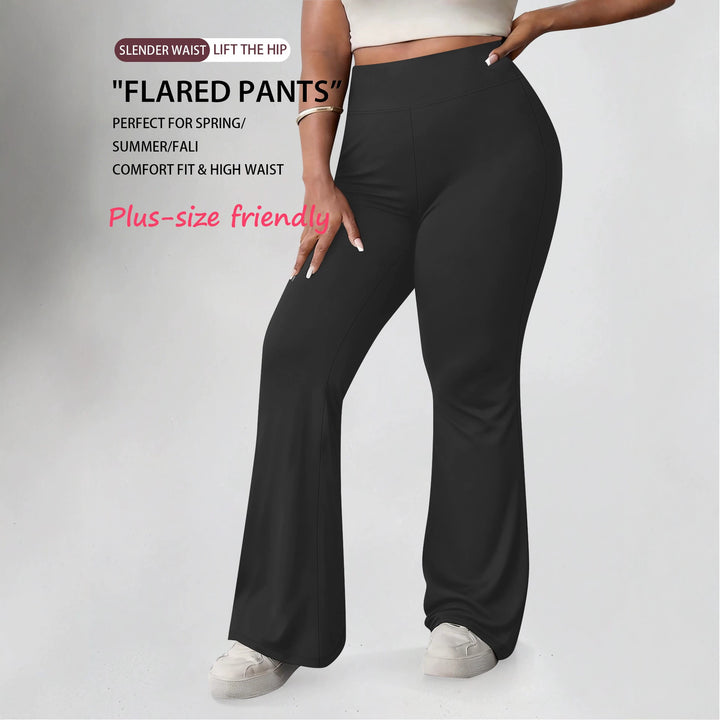 Women's Flare Leggings with High Waist, Butter Soft Stretch and Shaping Hip Seam Mune Fashion