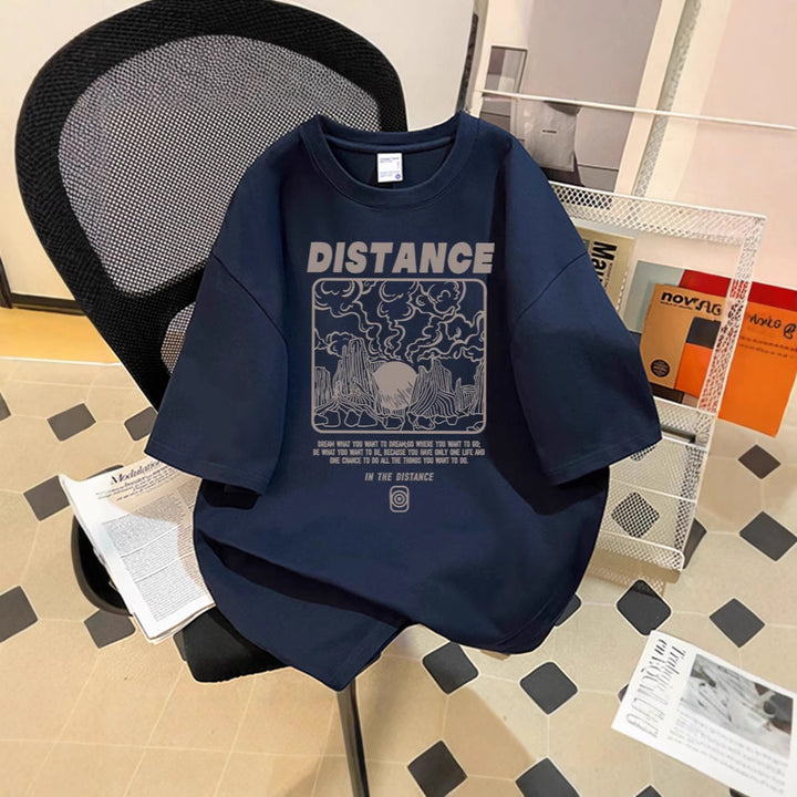 Women's Oversized T-Shirt with Creative Graphic Print Mune Fashion