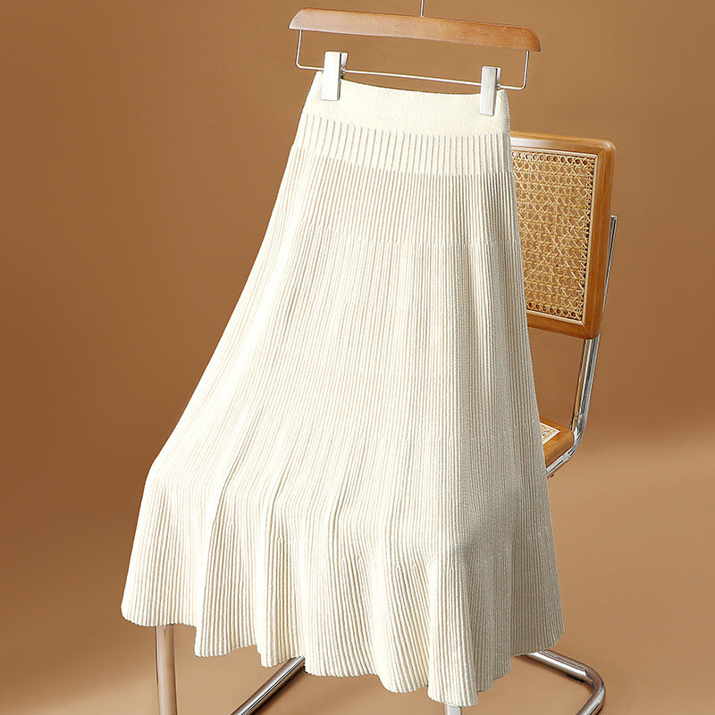 Ladies Elegant and Swinging Pleated Skirt Mune Fashion