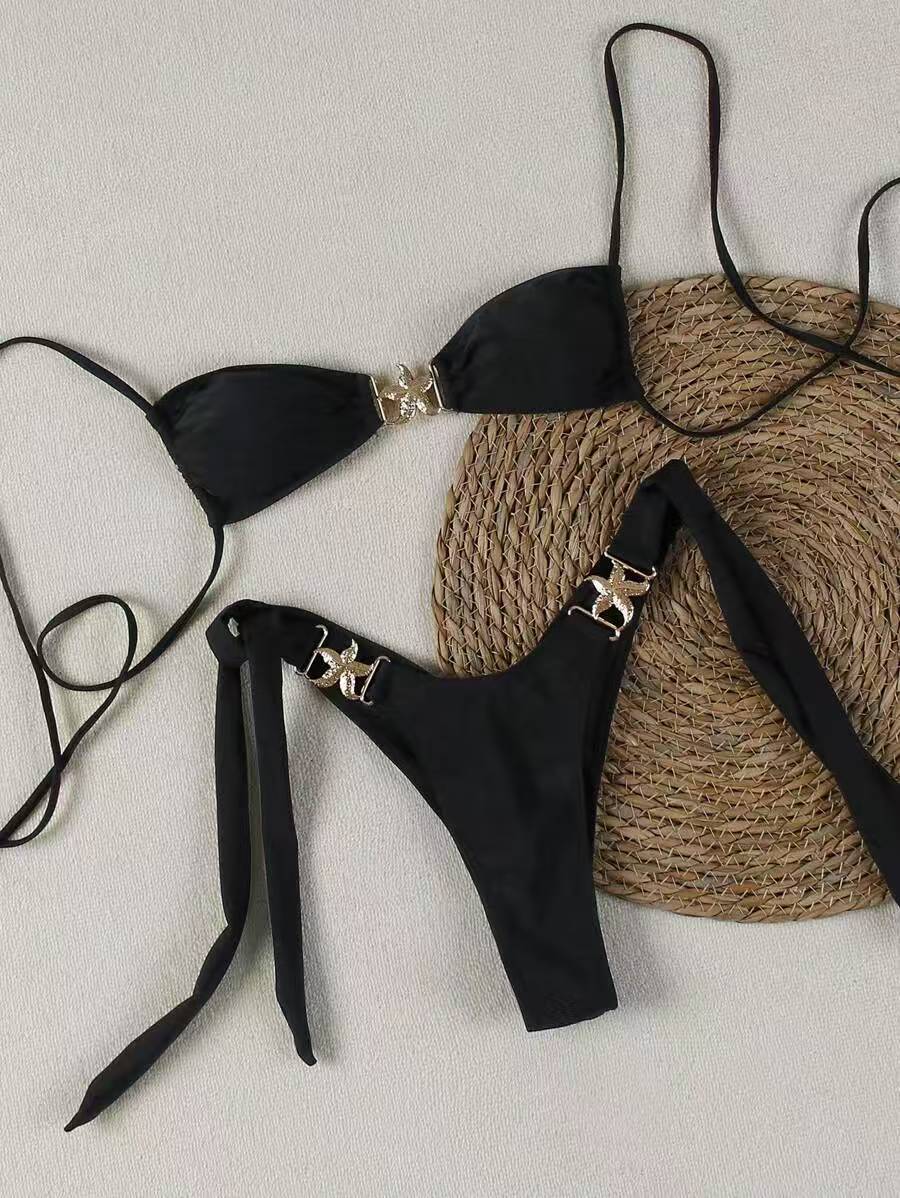 Women's Bikini Set with Elegant Buckles Mune Fashion