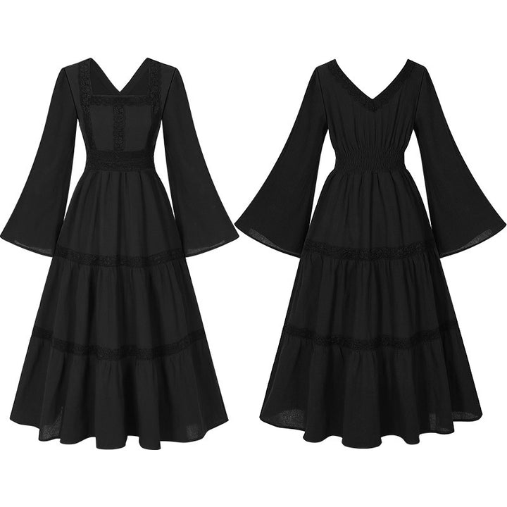 Women's romantic maxi dress with off-the-shoulder neckline, puff sleeves, fitted bodice, and side ruching Mune Fashion