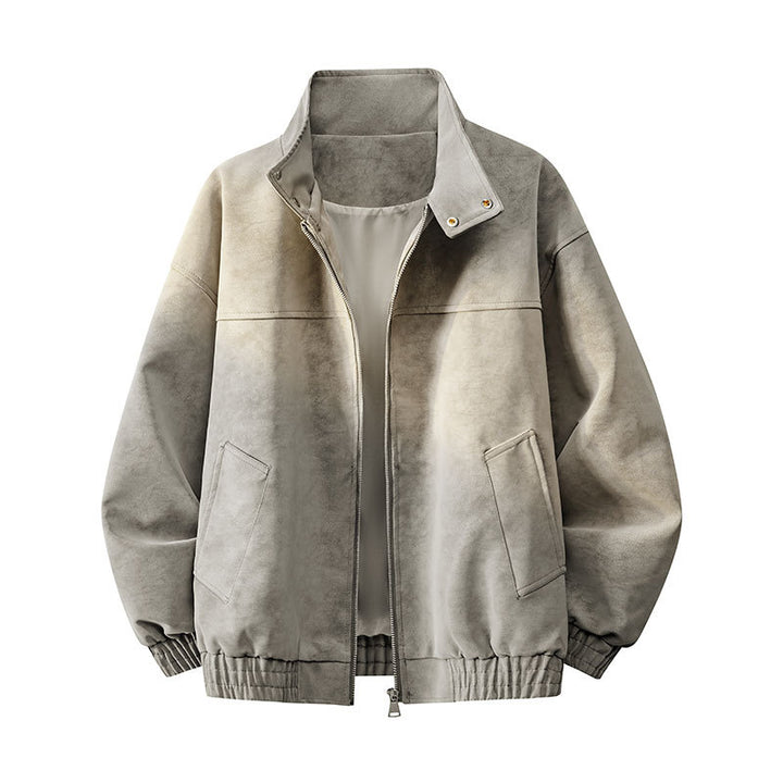 Men's Casual Outdoor Jacket with High Collar and Practical Pockets Mune Fashion