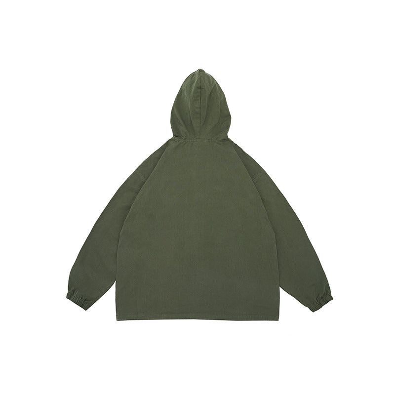 Unisex Oversized Hoodie with Button Placket, Kangaroo Pocket and Elastic Cuffs Mune Fashion