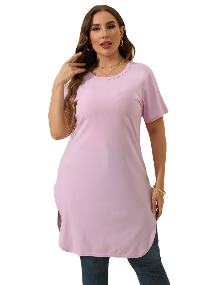 Women's modern short-sleeve tunic dress Mune Fashion