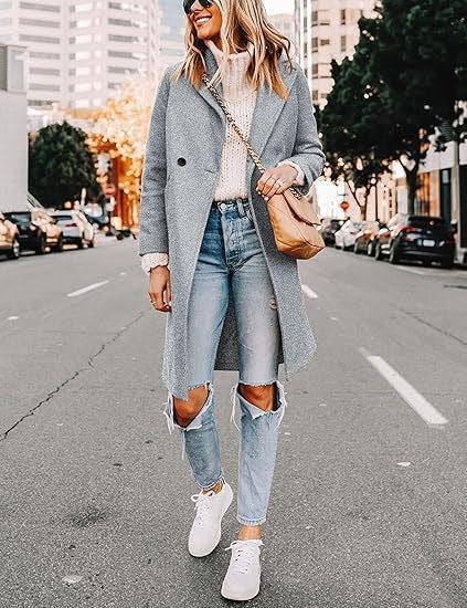 Women Elegant Wool Coat