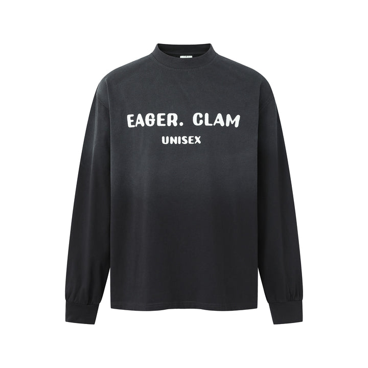Unisex Oversized Sweatshirt with Mock Neck and Statement Print Mune Fashion