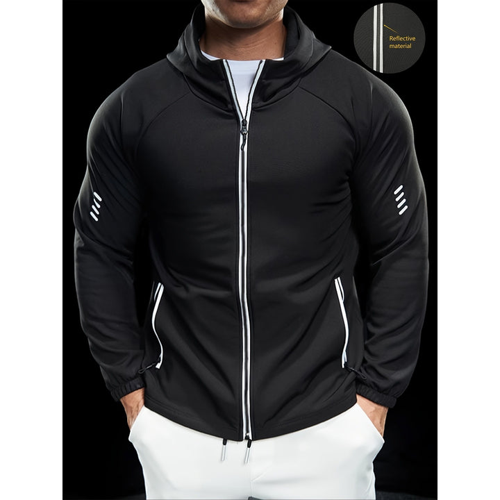 Men's sporty transitional jacket with zippered pockets Mune Fashion