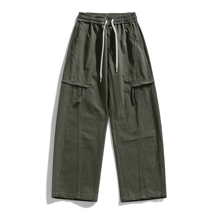 Men's Loose Cargo Jogging Pants in Baggy Cut with Drawstring & Multiple Pockets Mune Fashion