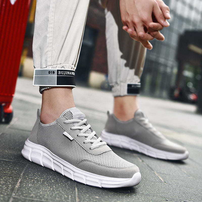 Unisex nan lightweight leisure sneakers with seamless mesh upper and viscoelastic midsole Mune Fashion