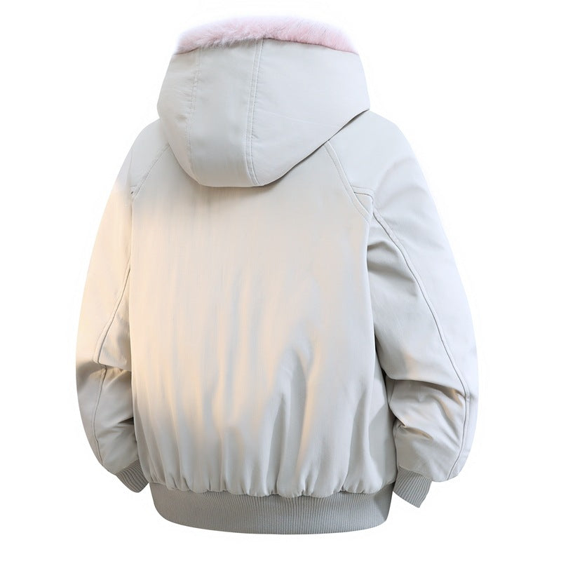 Men's Padded Bomber Jacket with Faux Fur Hood & Thermal Lining Mune Fashion