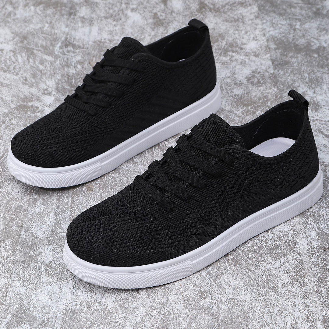 Women's lightweight knit slip-on sneaker with elastic sock entry, breathable 3D knit and cushioning lightweight sole Mune Fashion