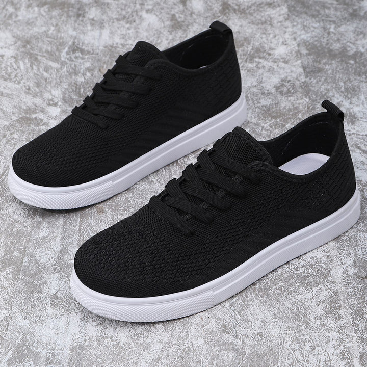 Women's lightweight knit slip-on sneaker with elastic sock entry, breathable 3D knit and cushioning lightweight sole Mune Fashion