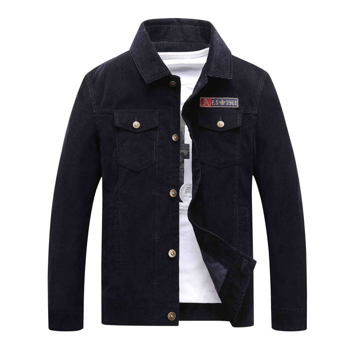 Men's trucker cord jacket with teddy lining and patch chest pockets Mune Fashion