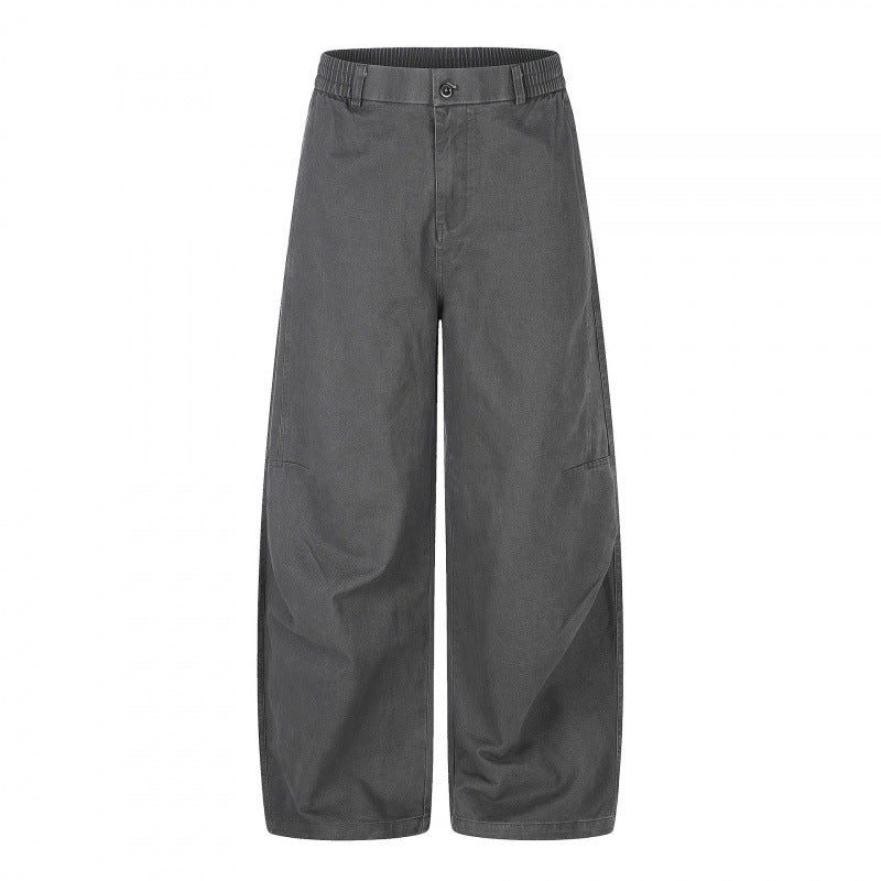 Women's Wide Culotte Pants with High Waist, Elastic Insert, and Utility Seams Mune Fashion
