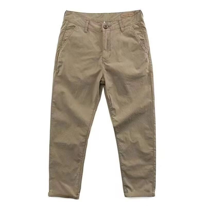 Men's Fashion Chino Pants with Elastic Waistband Mune Fashion