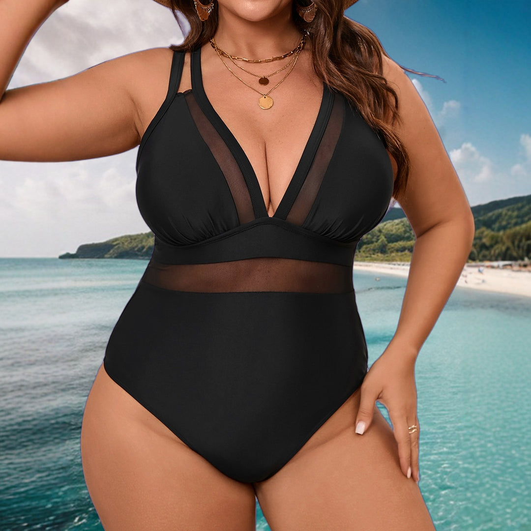 Women's One-Piece with Transparent Details Mune Fashion