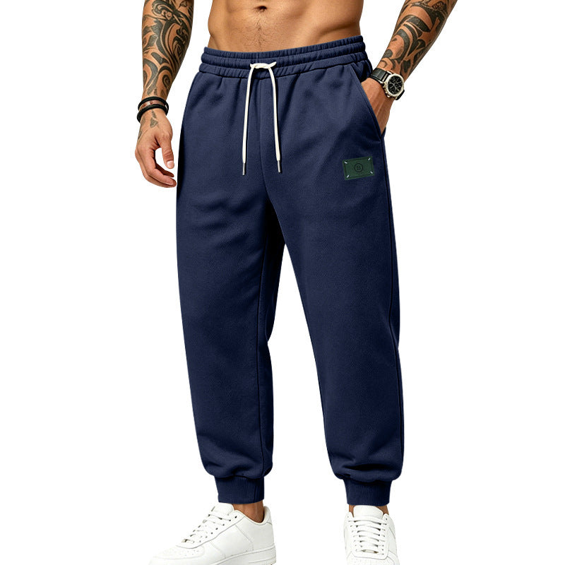 Men's casually cut sweat jogging pants with elastic waistband, drawstring, and cuffs Mune Fashion