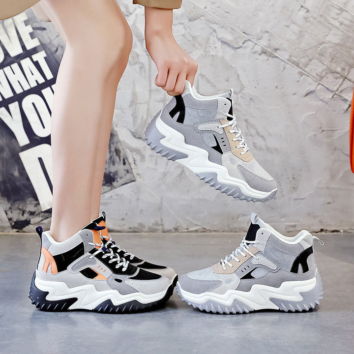 Women's High Sneakers with warming inner lining and textured design Mune Fashion