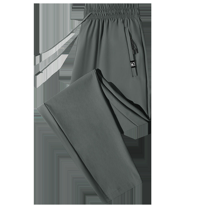 Men's urban performance joggers with elastic drawstring waistband, concealed zipper pocket, and straight leg Mune Fashion