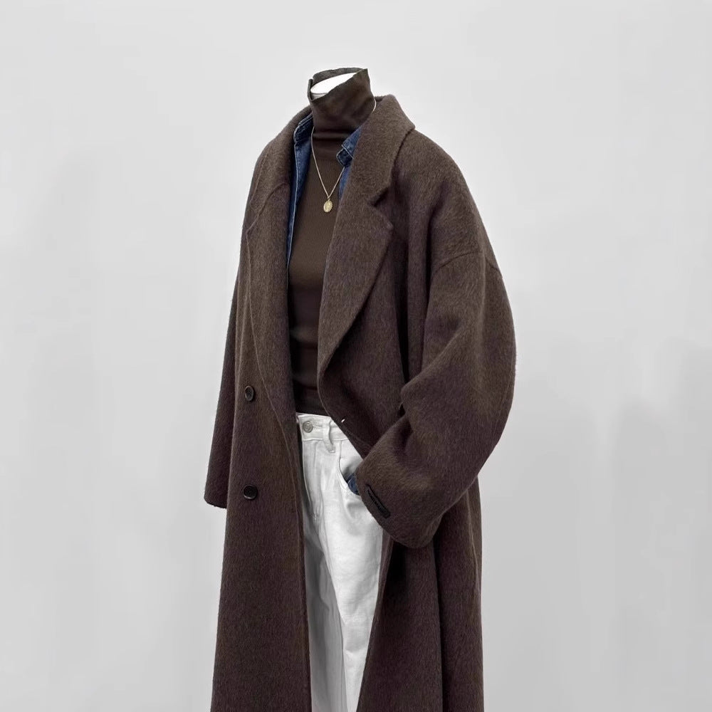 Women Oversized Wool Coat Mune Fashion