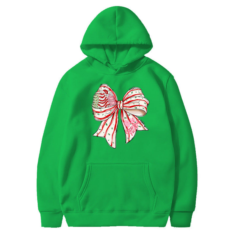 Women’s Hoodie with Festive Bow Design Mune Fashion