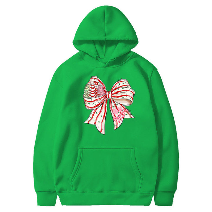 Women’s Hoodie with Festive Bow Design Mune Fashion