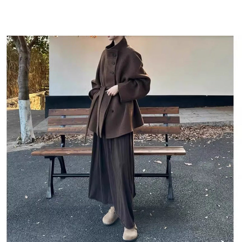 Women Fashionable Oversized Wool Jacket Mune Fashion