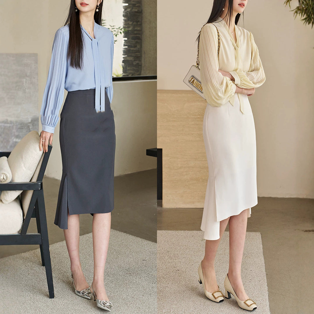 Women Elegant, Swinging Pleated Skirt Mune Fashion