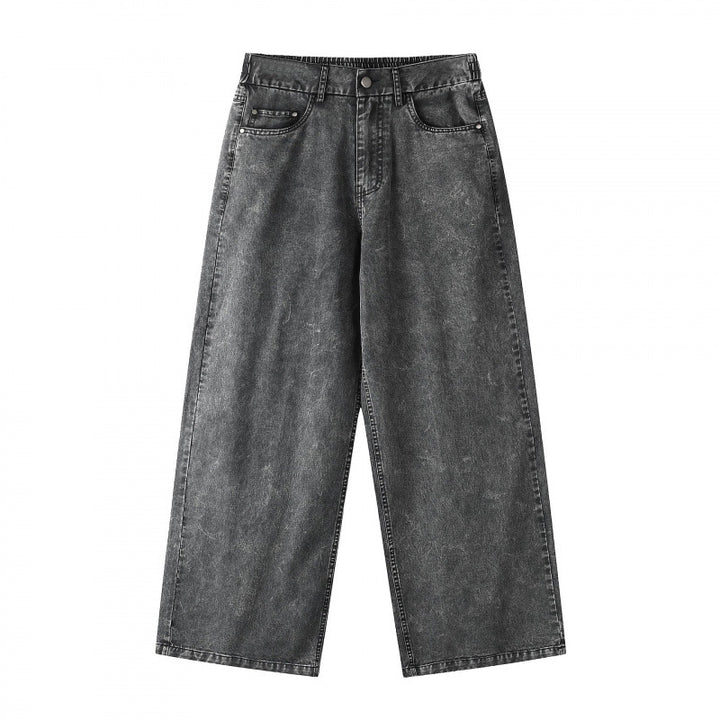 Ladies Wide Cropped Jeans Mune Fashion