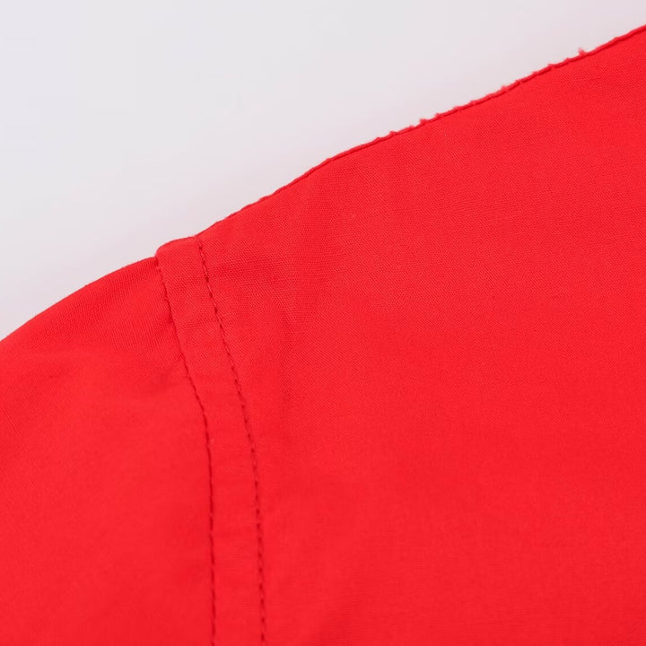 Women’s Oversized Shirt Jacket with Stand Collar and Patch Chest Pockets Mune Fashion