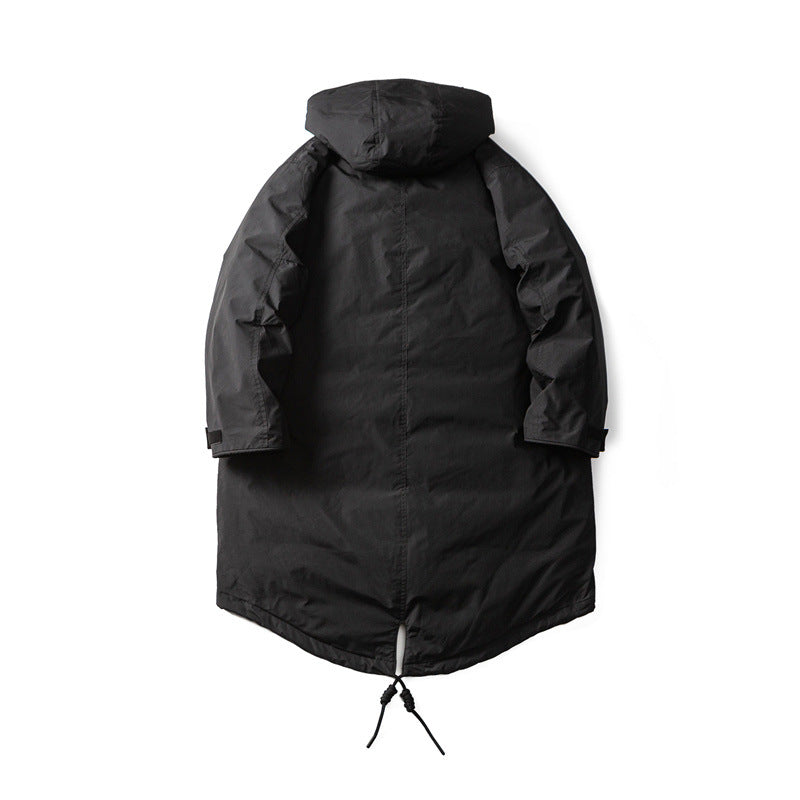 Men Waterproof Thermal Parka with Extended Back and Hood Mune Fashion
