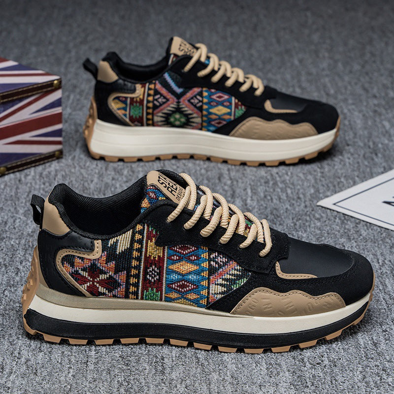 Men's Sporty Sneakers with Decorative Pattern Mune Fashion