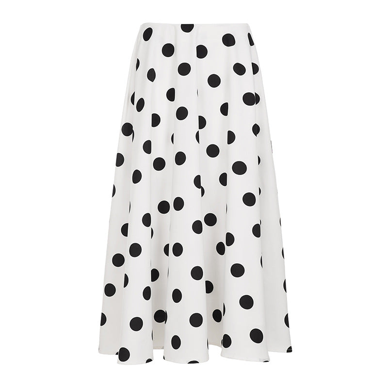 Women nan flared midi skirt with delicate lace waistband, tailored yoke and lightweight linen drape Mune Fashion