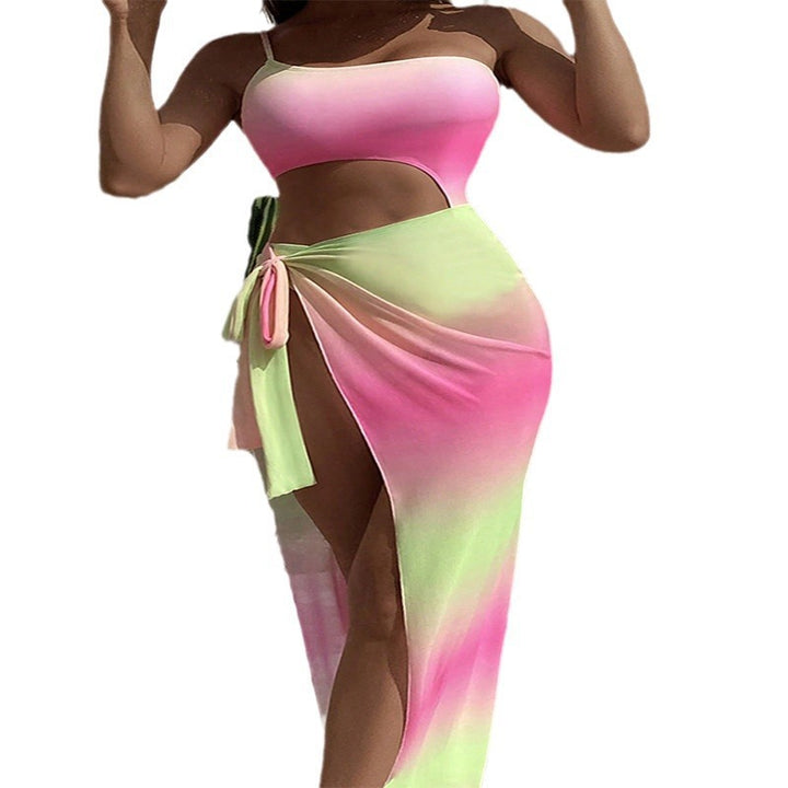 Women's Cut-Out Beach Dress with Playful Wrap Detail Mune Fashion