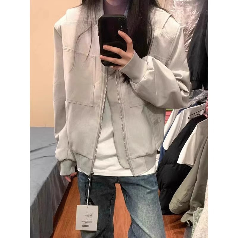 Women Casual Bomber Jacket Mune Fashion