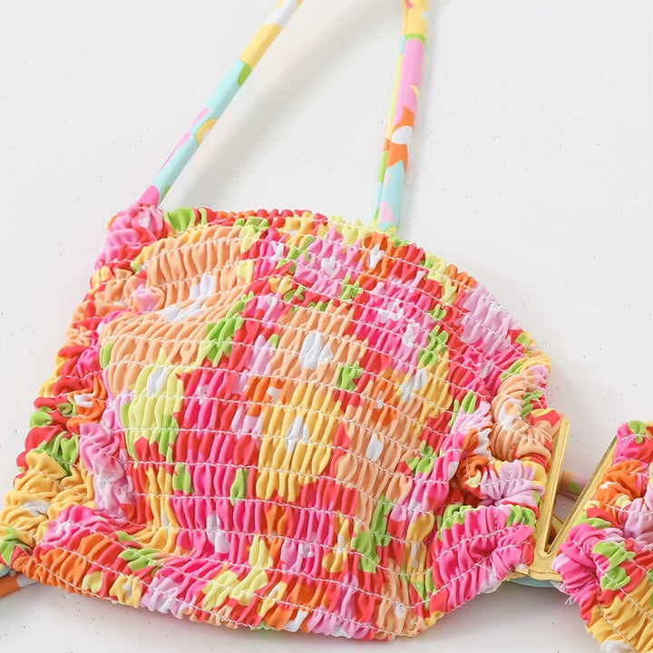 Ladies Bandeau Bikini with playful ruffle design Mune Fashion