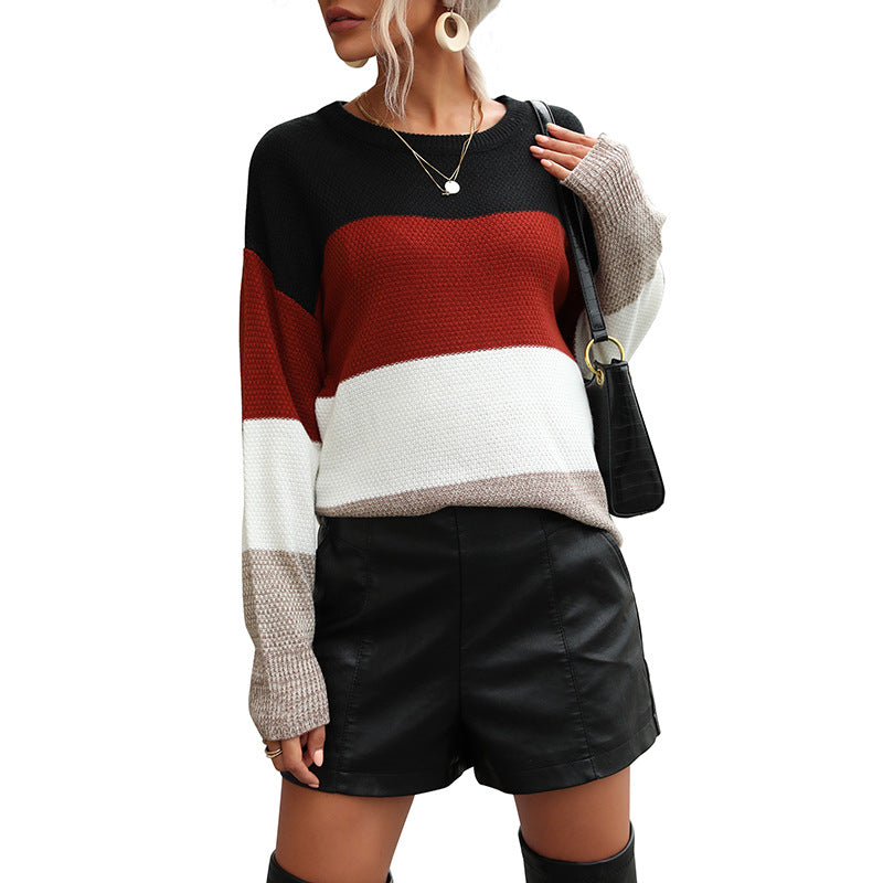Women Casual Oversized Sweater Mune Fashion