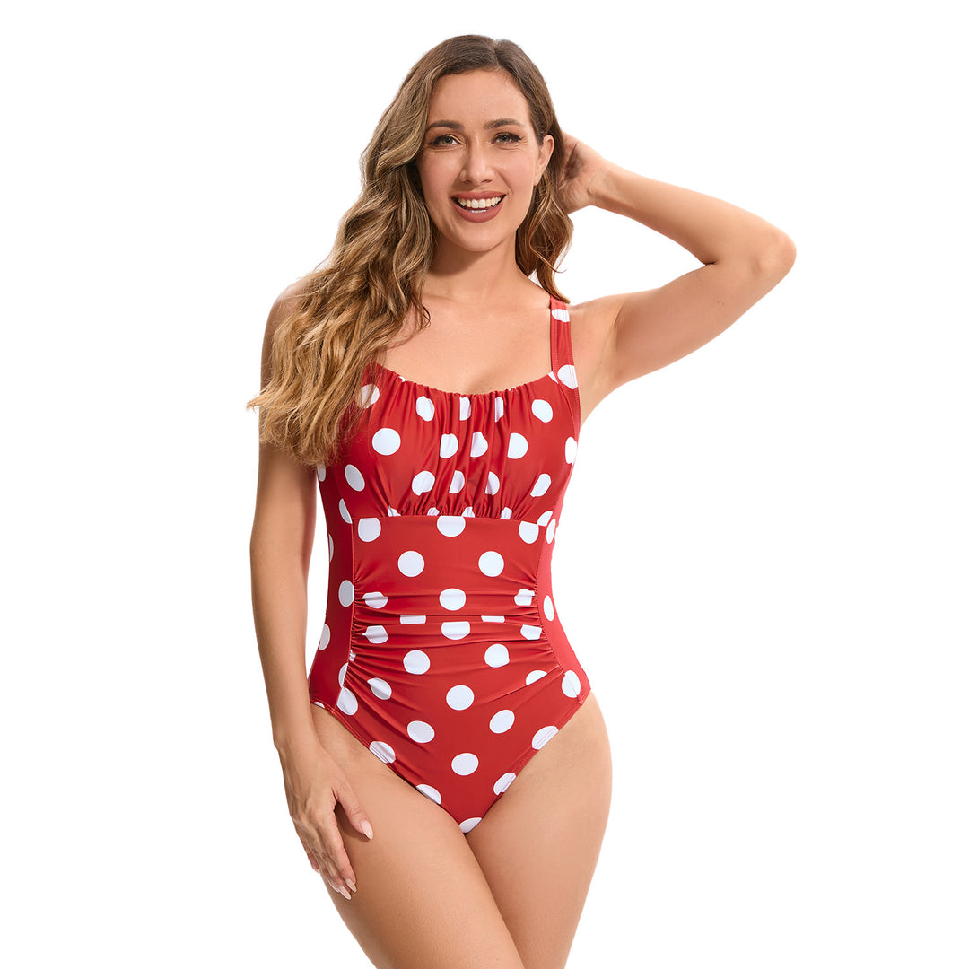 Women’s One-Piece Swimsuit with Fashionable Ruffle Details Mune Fashion