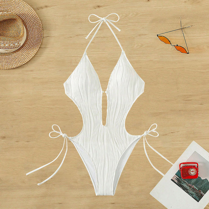 Women’s One-Piece Swimsuit with Refined Cut-Out Details