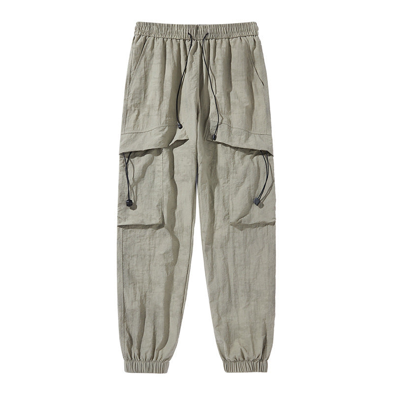 Women's Fashion Cargo Pants with Elastic Waistband Mune Fashion