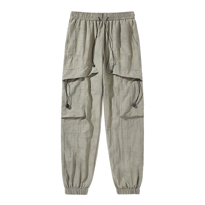 Women's Fashion Cargo Pants with Elastic Waistband Mune Fashion