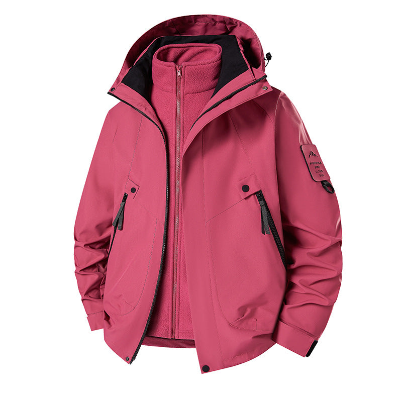 Men's 3-in-1 Softshell Parka with removable fleece inner jacket and technical hood Mune Fashion